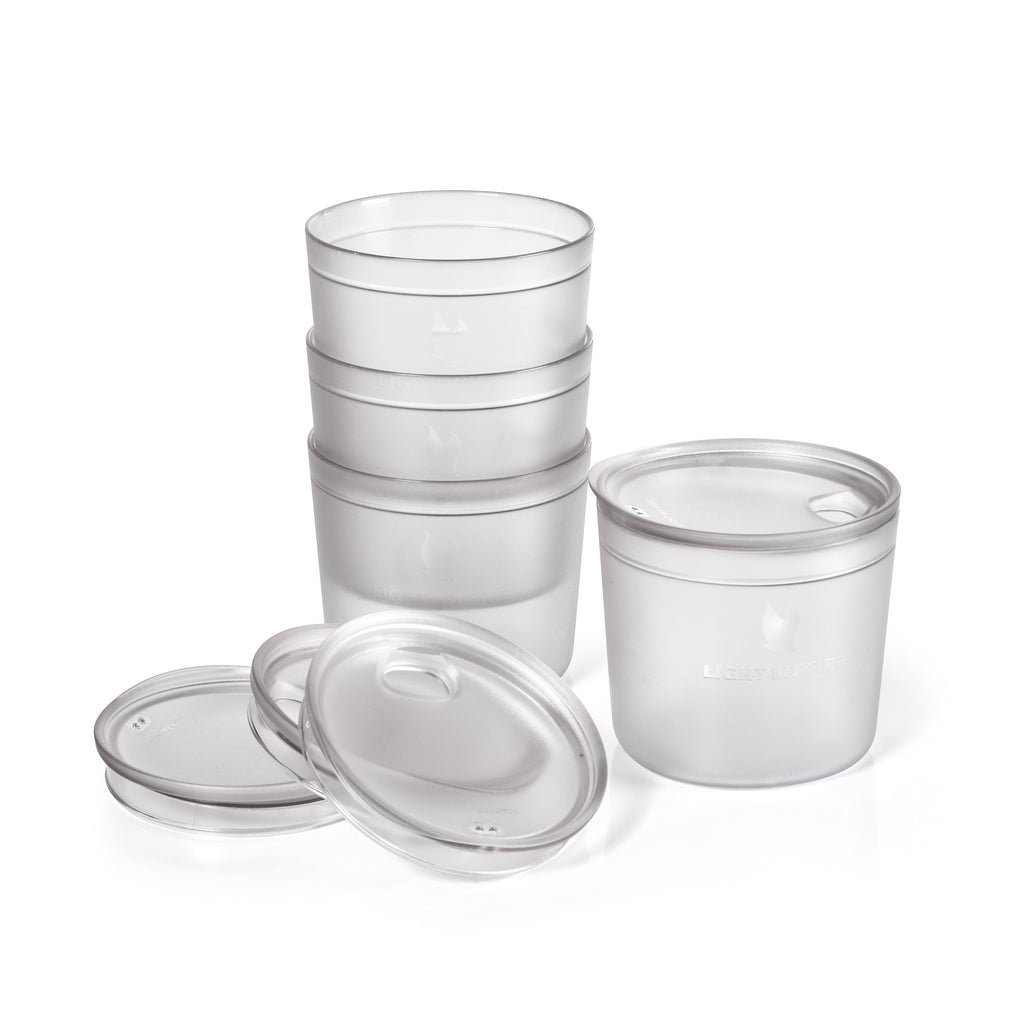 Tumbler with snap lid short 4-pack
