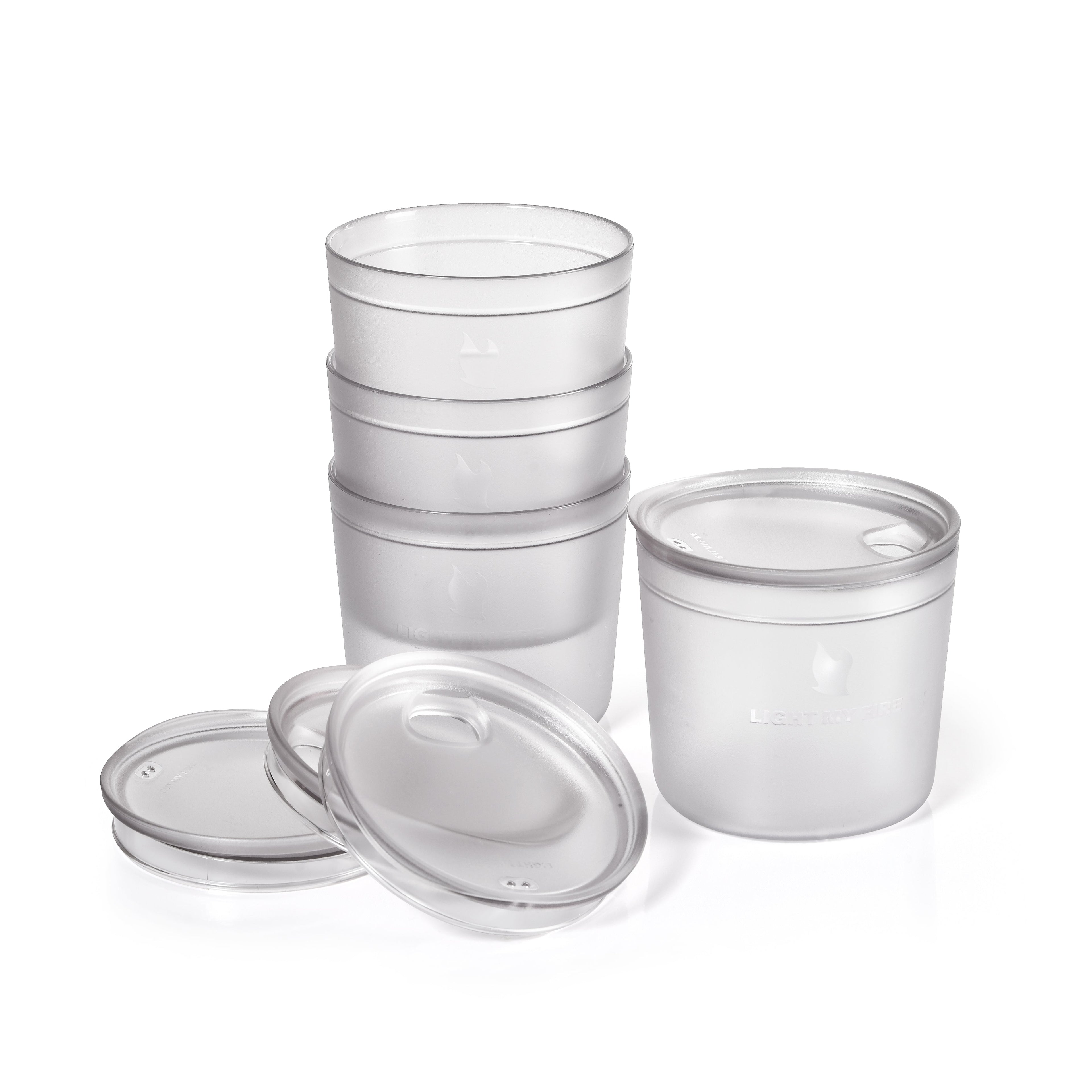 Tumbler with snap lid short 4-pack